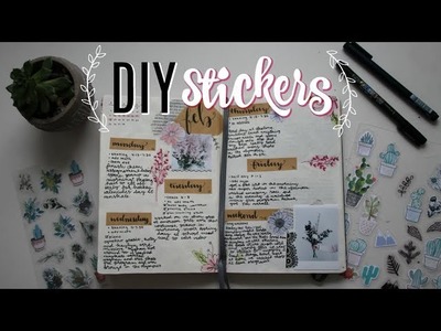 DIY STICKERS | How to Make Stickers Without Sticker Paper!