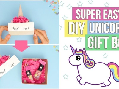 DIY unicorn gift box - Super easy, super cute :-)