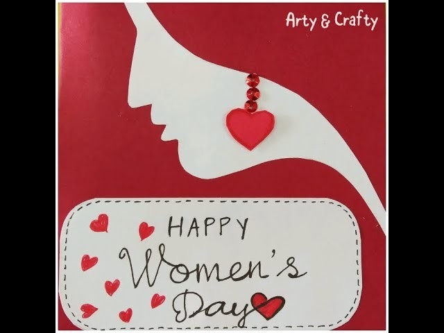 DIY#WOMENS DAY CARD#SIMPLE YET ELEGANT #EASY & QUICK#GREETING#HANDMADE#DIY FOR EVERYONE