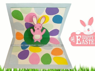 Easter Bunny Pop Up Card - Easy Paper 3D Card