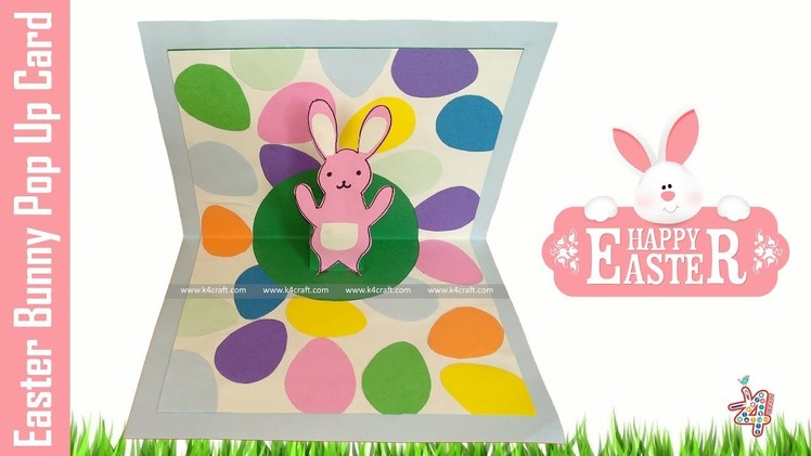 Easter Bunny Pop Up Card - Easy Paper 3D Card