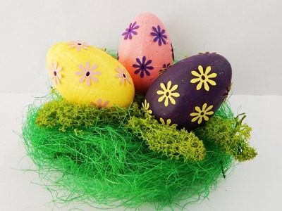 Easter decoration Easter eggs DIY Easter nest Osterdekoration Ostereier Osternest