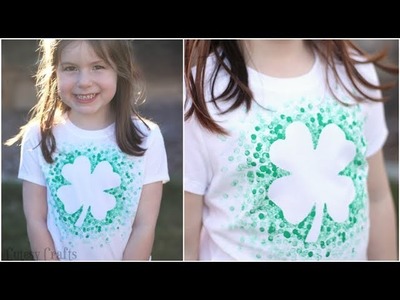 Eraser-Stamped DIY St. Patrick's Day Shirt