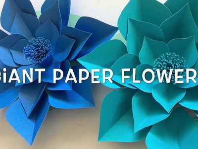 Giant paper flowers| Template 2| DIY Easy paper flowers | Flowers For Backdrop