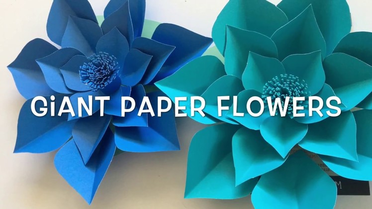 Giant paper flowers| Template 2| DIY Easy paper flowers | Flowers For Backdrop