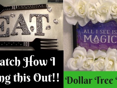 HOW TO BLING OUT HOME DECOR || DOLLAR TREE DIY INSPIRATIONAL