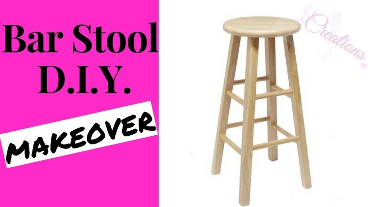 How to cover a Bar Stool with Fabric | DIY
