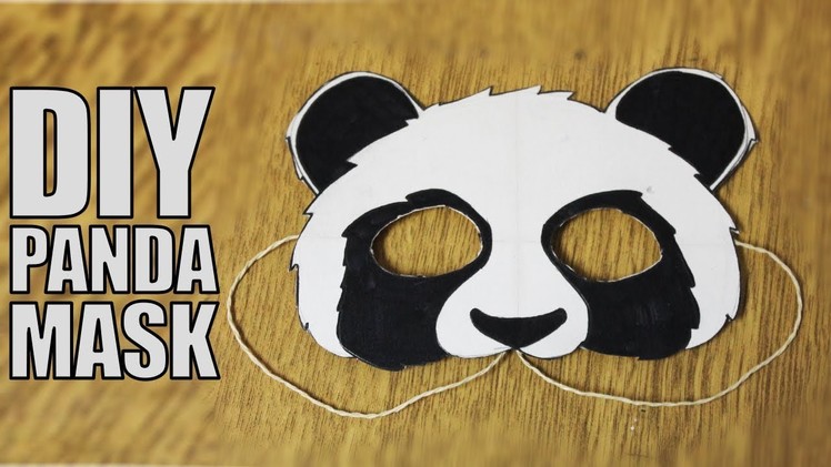 How to make a paper mask - DIY Panda Mask