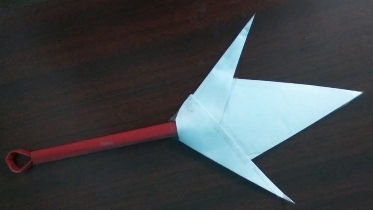 How to make a Throwing Kunai Knife using paper | Naruto knife