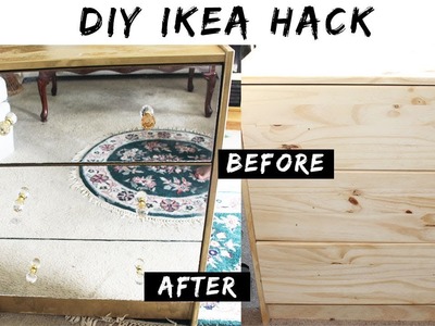 Ikea Hack | DIY Gold Metallic Mirror Dresser