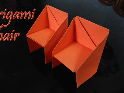 Origami chair making video - easy - a4 colour paper