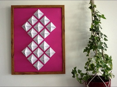 Origami Paper Pyramid Wall Art