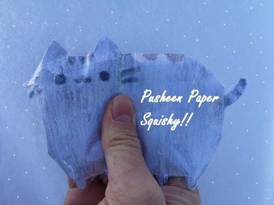 PUSHEEN CAT PAPER SQUISHY DIY NO FOAM