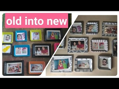 Re - use old picture frames.DIY PICTURE FRAME
