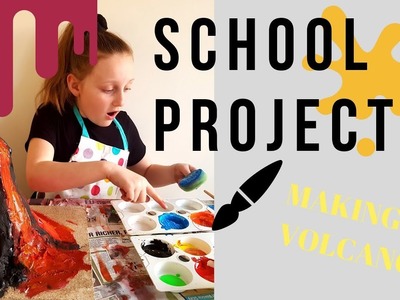 SCHOOL PROJECT - Making a Volcano with Paper Mache & Paint!