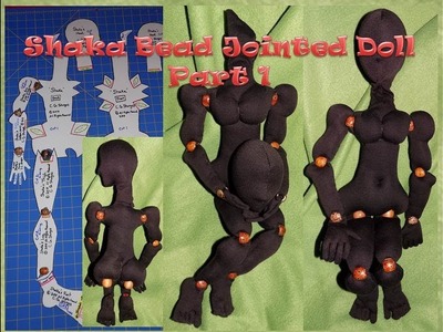 Sew Handmade Black Doll - Bead Joint Cloth Doll DIY - Part 1