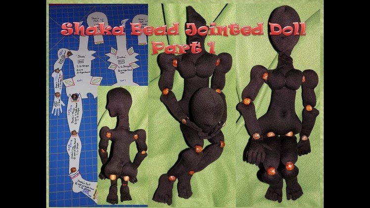 Sew Handmade Black Doll - Bead Joint Cloth Doll DIY - Part 1
