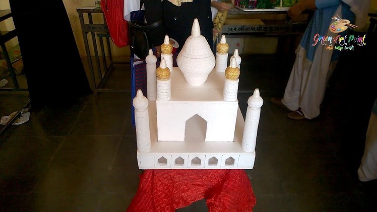 Taj Mahal Made From Tharmacaol | Beautiful Art Models Show 2018 | Paper Craft | Kids Craft