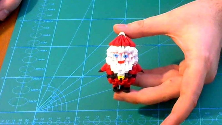 3D Origami small Santa Claus tutorial || DIY paper small Santa Claus