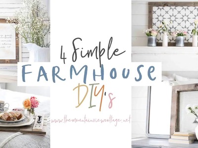 4 Simple Farmhouse DIY's Featuring Pallet Wood