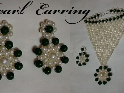 #59 How to Make Pearl Beaded Earrings || Diy || Jewellery Making