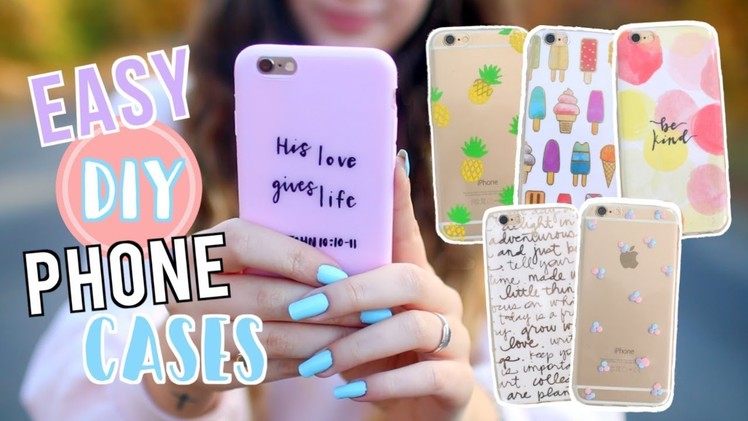 7 Easy DIY Phone Cases! Affordable Phone Case Ideas!