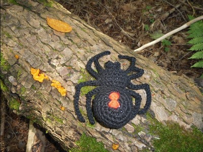 Amigurumi Crochet Black Widow Spider Tutorial