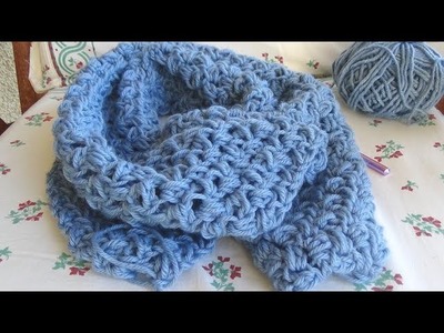 Beginner crochet  scarf!  Perfect first project!