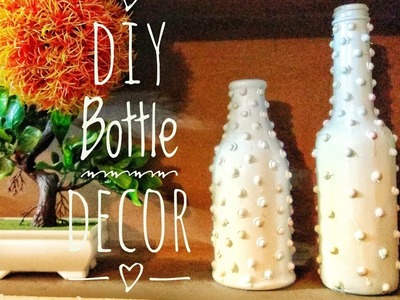 Best Glass Bottle decor||DIY BOTTLE CRAFTS||how to decor||EASY and QUICK