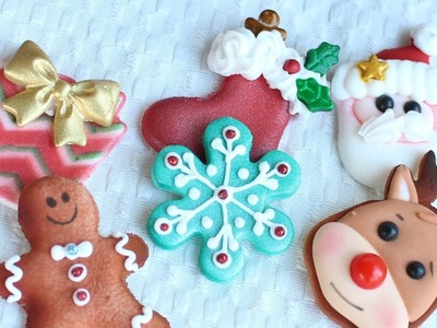 Christmas Dessert DIY Christmas Cupcake Toppers - Fondant & Royal Icing Decorations