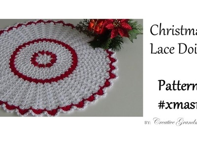 Christmas Lace Crochet Doily Tutorial  -  Holiday Crochet