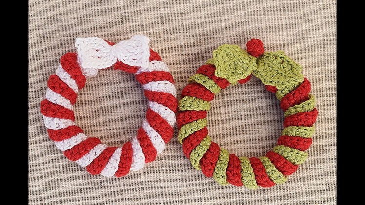 Crochet Christmas wreath very easy