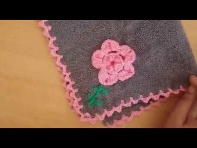 Crochet kitchen towel