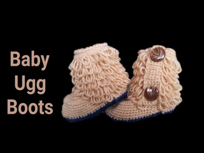 Crochet Loop Stitch Ugg???? boots  easy and quick tutorial