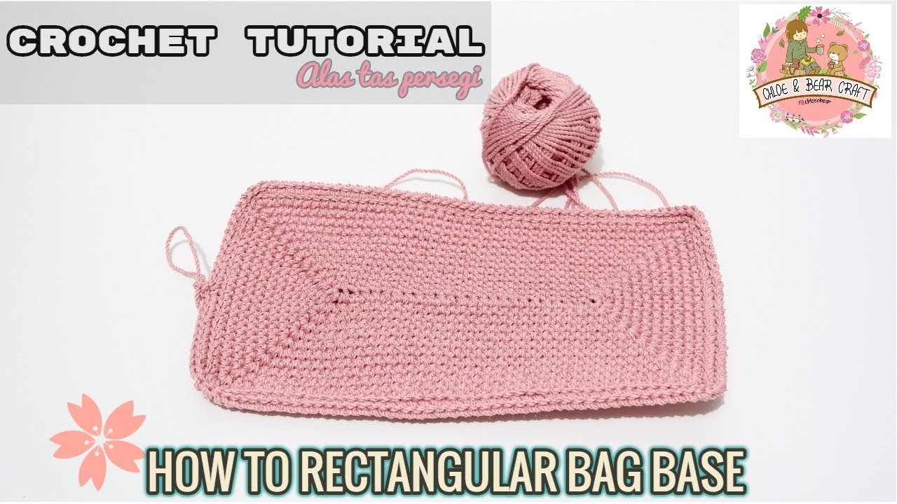 crochet rectangle bag base