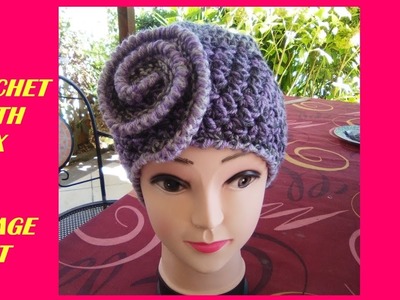 CROCHET VINTAGE STYLE HAT tutorial step by step