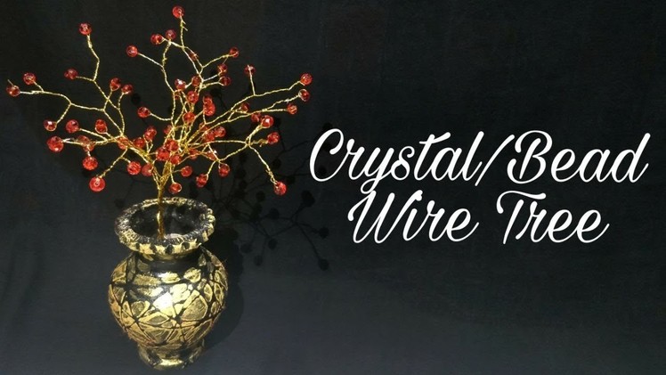 Crystal.Bead Wire Tree (DIY)