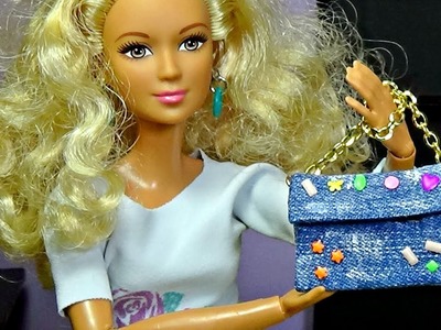 Diy Barbie purse │ How to make Barbie bag │No sew doll bag tutorial │ DIY For Dolls