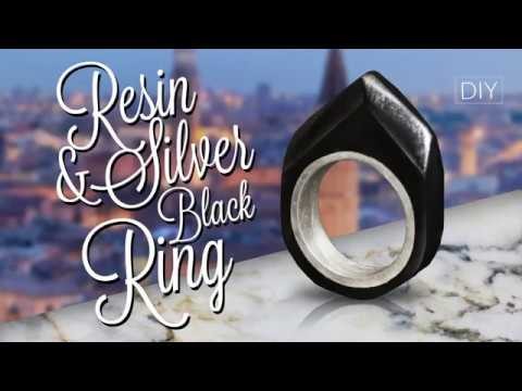 DIY Black Resin - Create from old Ring  - Surprise Ring