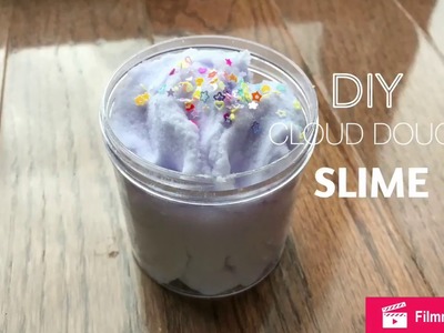 DIY CLOUD DOUGH SLIME| DIY cloud dough slime tutorial