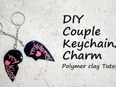 DIY Couple key chain.charm | Polymer clay Tutorial