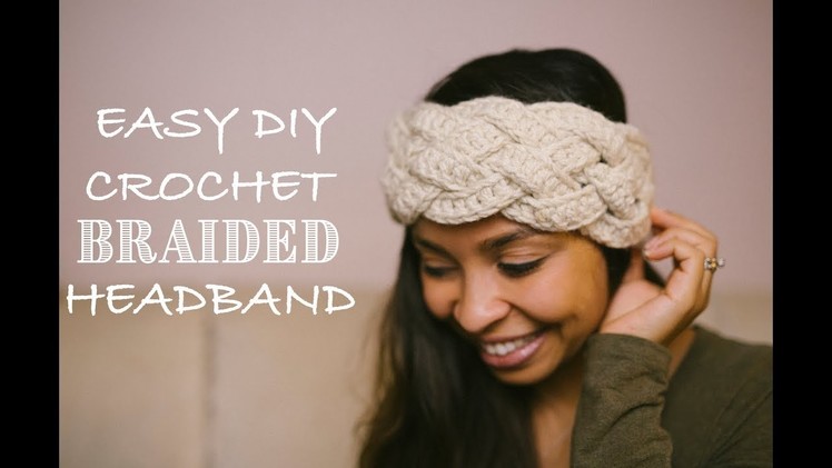 DIY Crochet Five Strand Braided Headband