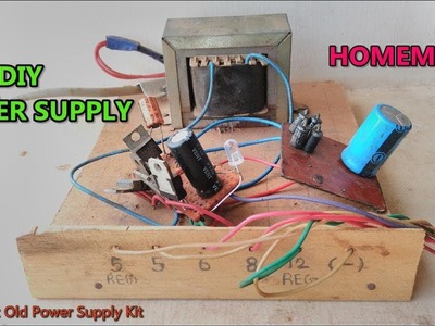 DIY || DC Multi Power Supply Output (5v,6v,8v,9v,. ) At Homemade