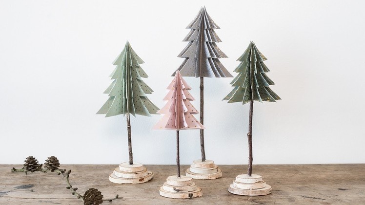 DIY : Decorative Christmas trees by Søstrene Grene