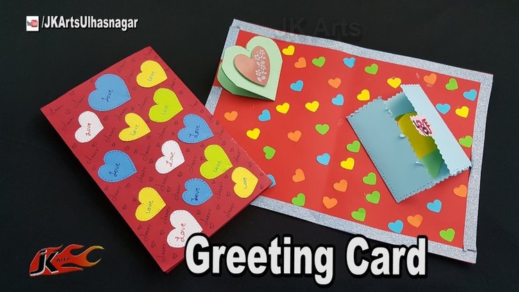DIY Easy Greeting card Tutorial | Card for Scrapbook | JK Arts 1304