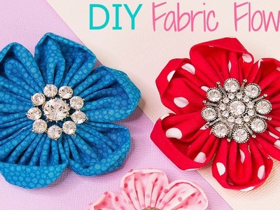 {DIY} Fabric Flowers: How to Make Fabric Flowers Easy and Fast