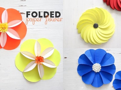 DIY Folded Paper Flowers