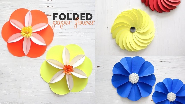DIY Folded Paper Flowers