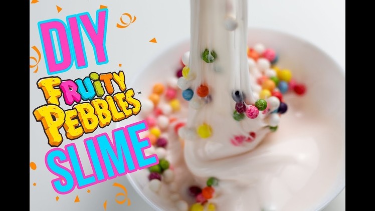 DIY Fruity Pebbles Slime! How to Make Cereal Milk Slime!