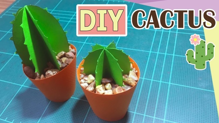 [ DIY ] How to make paper cactus - tutorial